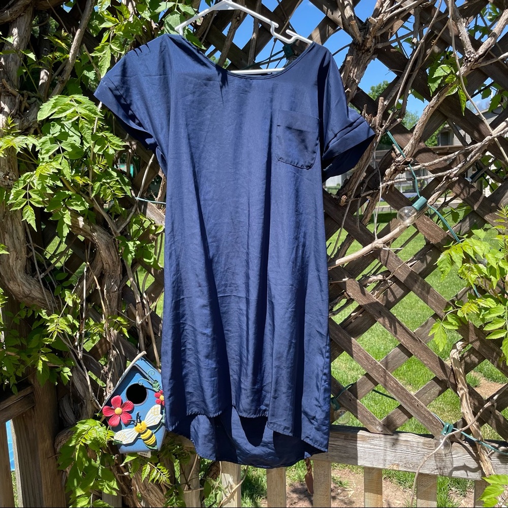 Blue Belt Dress - Picture 2 of 6